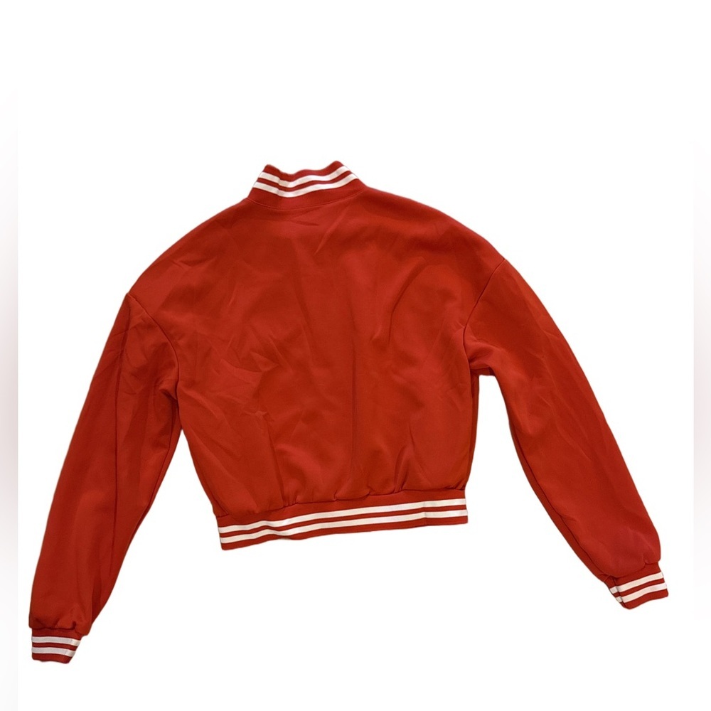 Red Varsity Jacket and Pants Set - Picture 3 of 5